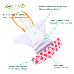 Wegreeco wet bag image for convenient storage during on the go.