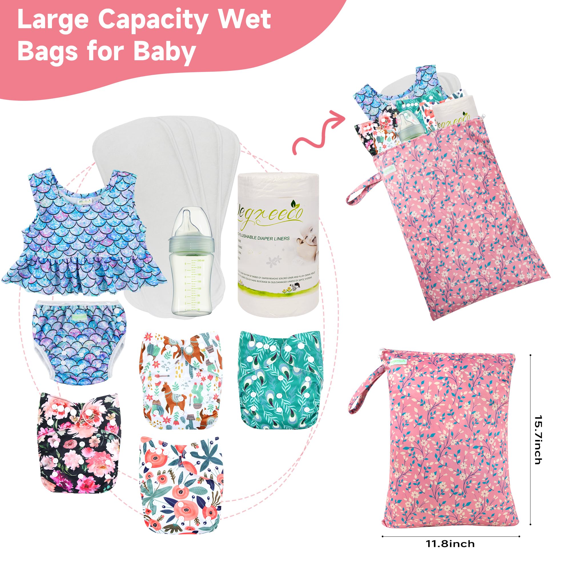 Wegreeco leakproof fabric keeps moisture and odors contained