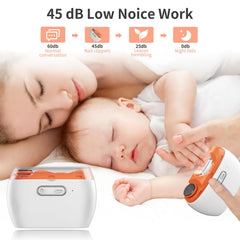 WEIHUINET USB-rechargeable nail clipper provides cordless convenience.