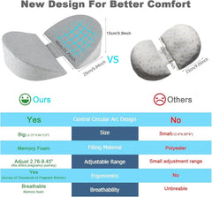 WEIKA pregnancy pillow cooling removable cover keeps you comfortable all night.