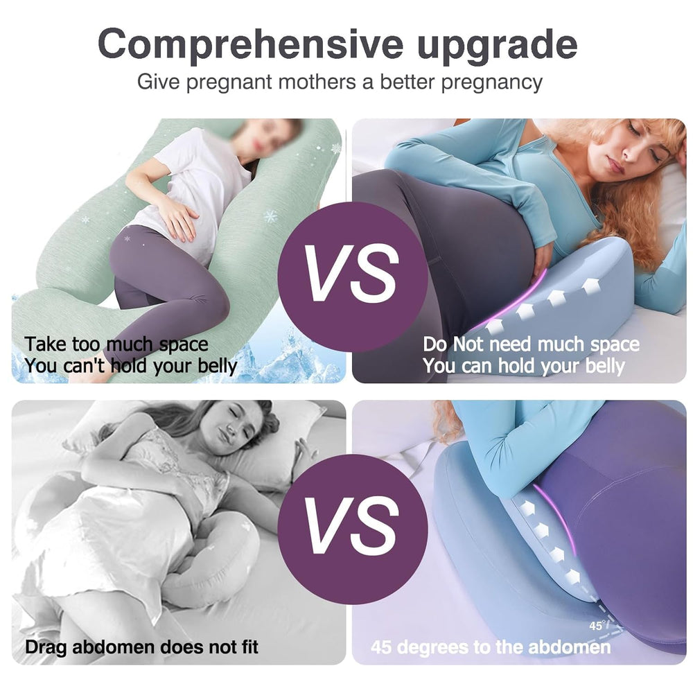 WEIKA pregnancy pillow packaging-gift-blue ideal for gifting expectant moms with comfort