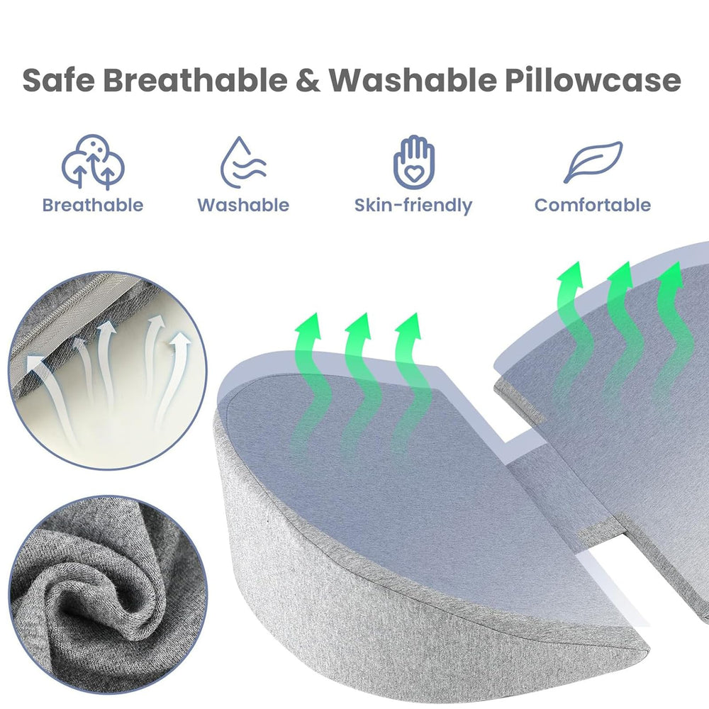 WEIKA perforated memory foam core enhances breathability for cooler comfort