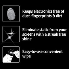 Weiman electronic wipes canister open with wipes exposed for immediate use.