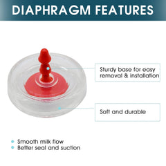Weirical duckbill valve dual pack for Lansinoh manual pumps provides secure seal and consistent flow