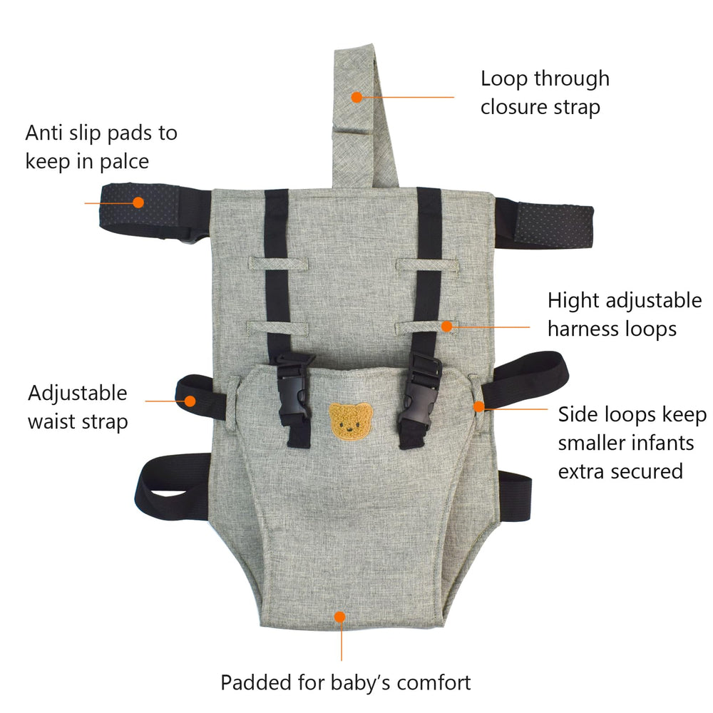 Weishuo foldable high chair easy-clean—machine washable for mess-free mealtimes