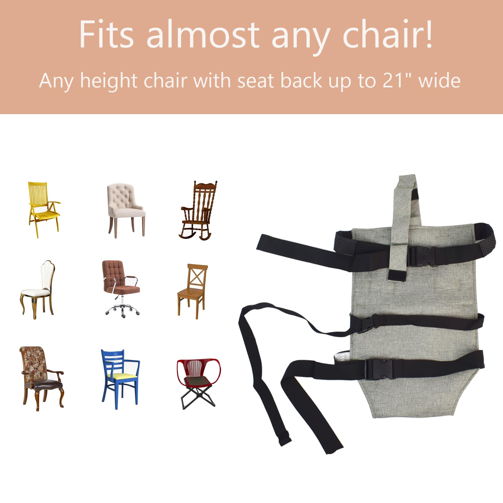 Weishuo foldable high chair in action—ideal for dining out and family trips