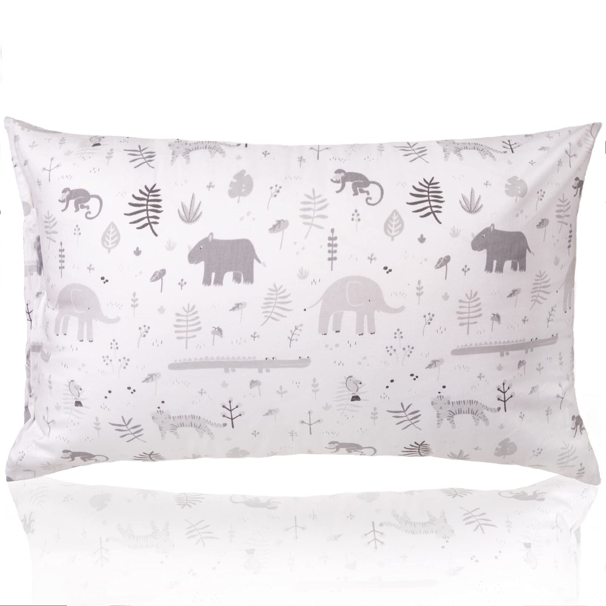 WeeSprout mini toddler pillow safari close-up demonstrates soft fabric and gentle head support.
