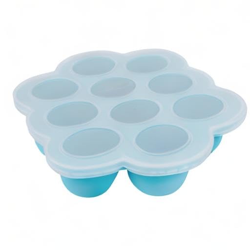WeeSprout reinforced bottom prevents squashes during stacking in the freezer
