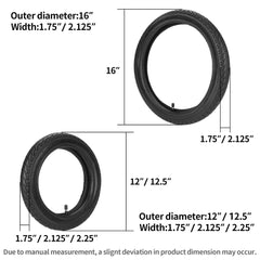 WEIYINGSI front tire side view highlighting rugged construction and stability