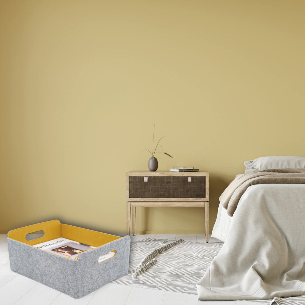 Welaxy curry storage bin inner charcoal interior holds small items without scratches.