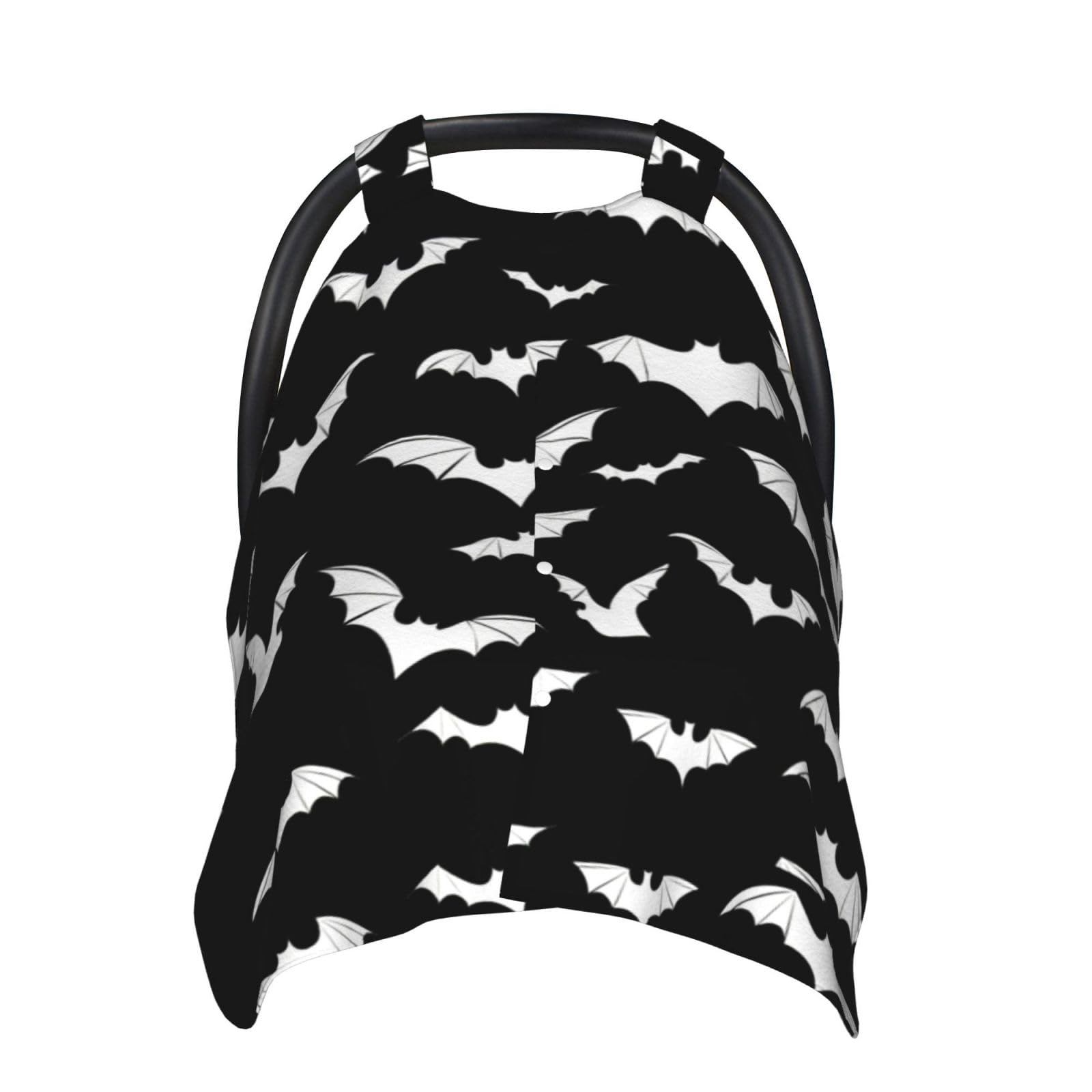 WELBB Halloween Bat car seat cover front view for privacy and weather shielding