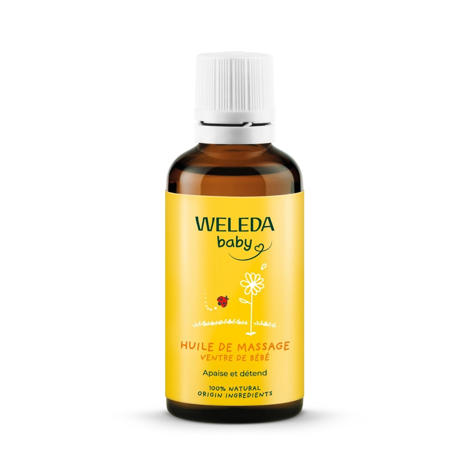 Weleda Baby Tummy Oil bottle for gentle tummy massage and soothing baby skin care.