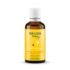Weleda Baby Tummy Oil bottle for gentle tummy massage and soothing baby skin care.