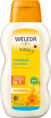 Weleda Calendula baby cream bath bottle shown for gentle cleansing and nourishment