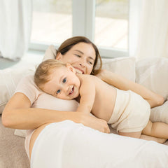 Weleda Calendula Baby Cream on soft skin with a calm, healthy glow.