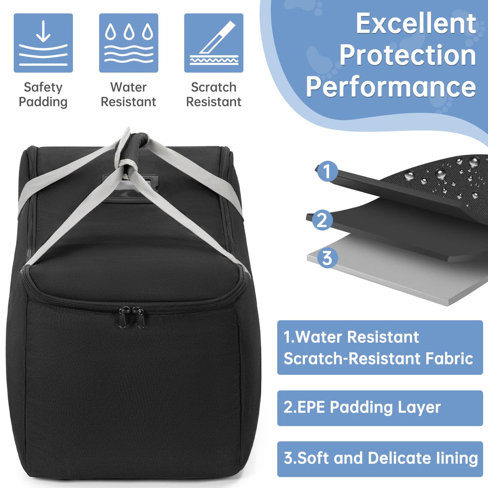 WELIDAY bottom cushioning protects bag against wear and friction