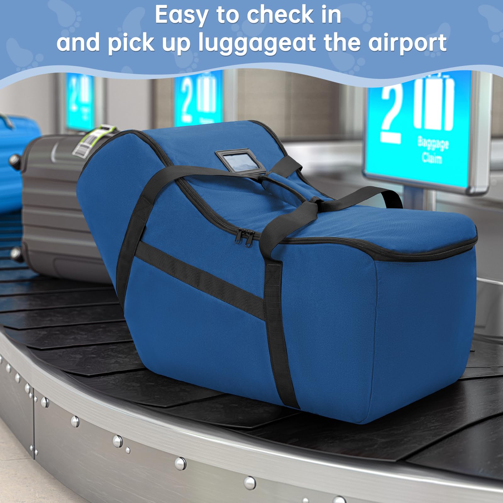 WELIDAY business card slot helps locate belongings at baggage carousel