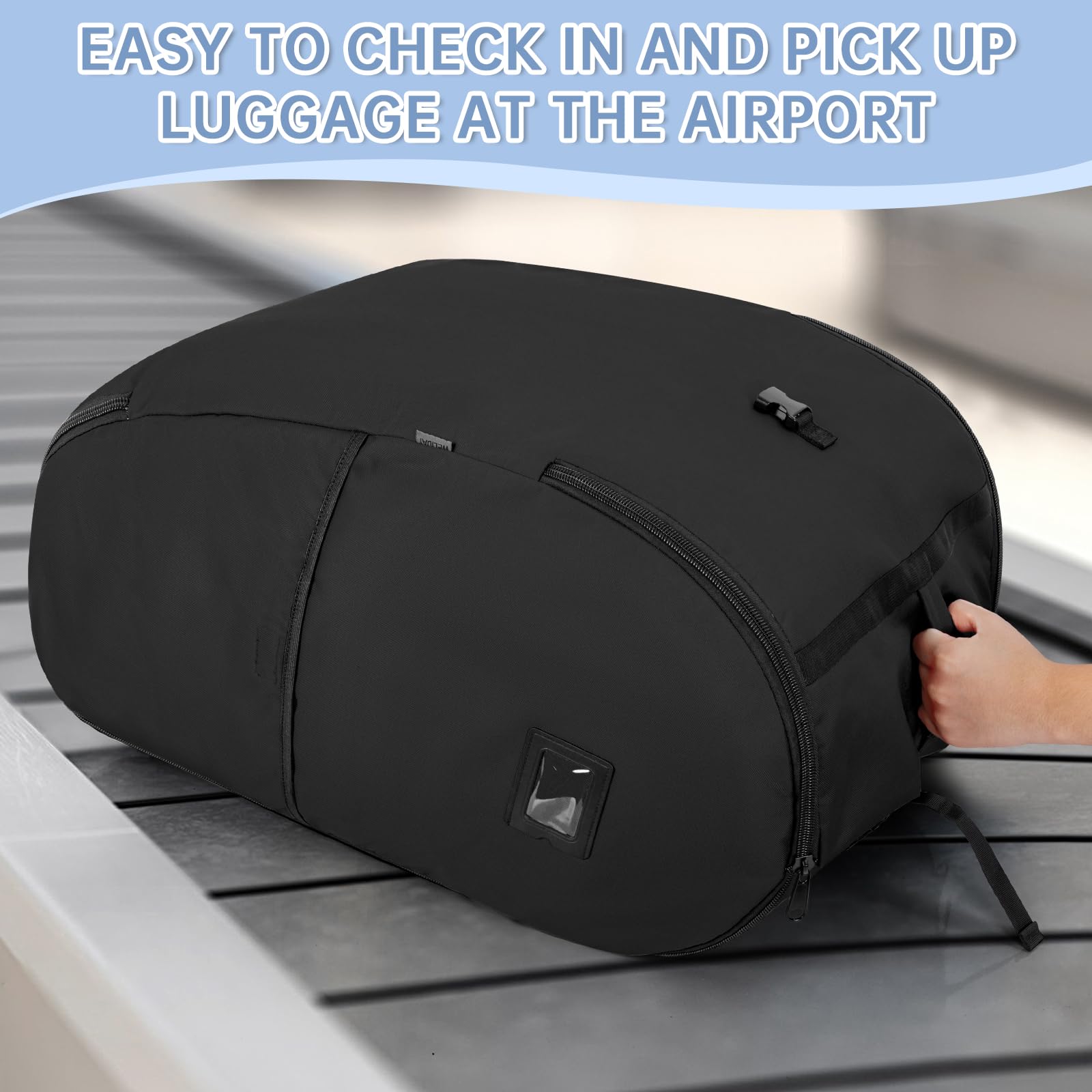 WELIDAY ID card slot for fast baggage identification at gates.