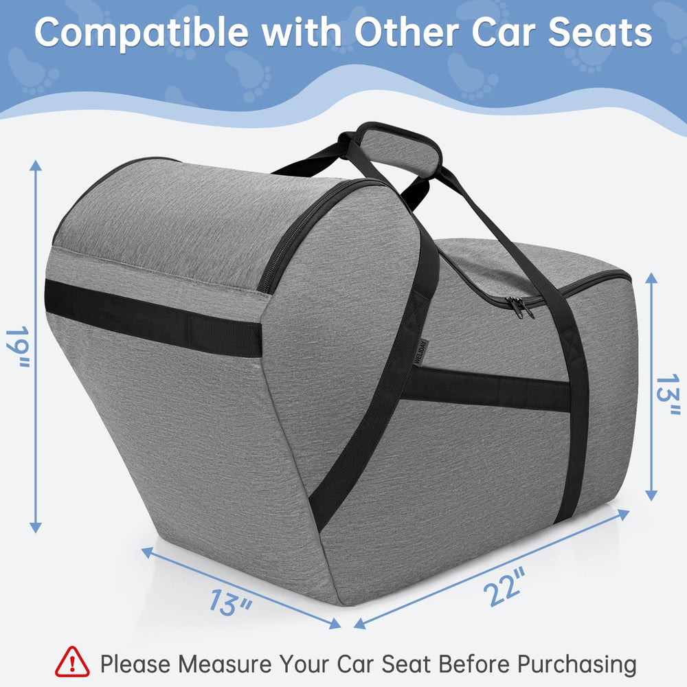 WELIDAY infant car seat bag showing ergonomic padded handles for easy carry.