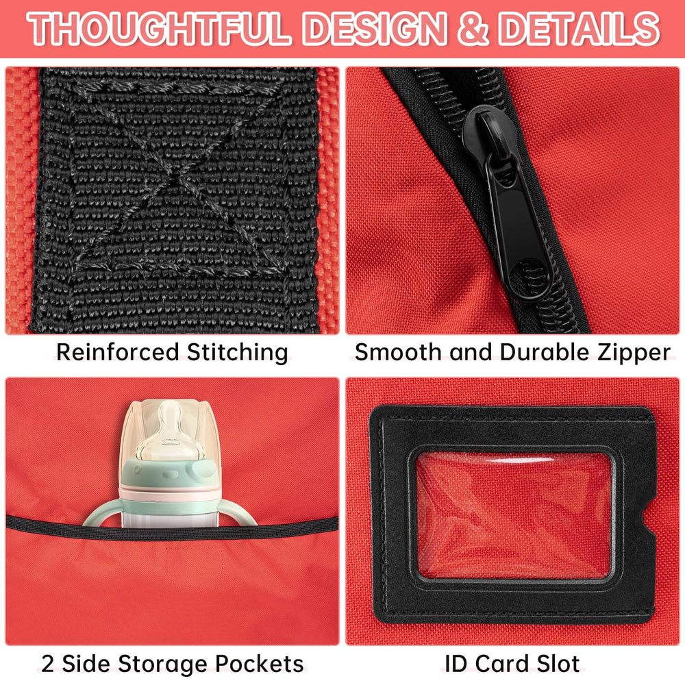 WELIDAY padded car seat travel bag durable material—scratch- and water-resistant protection.