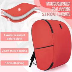 WELIDAY padded car seat travel bag folded compact—easy storage when not in use.