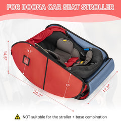 WELIDAY padded car seat travel bag front view—protects stroller during air travel.
