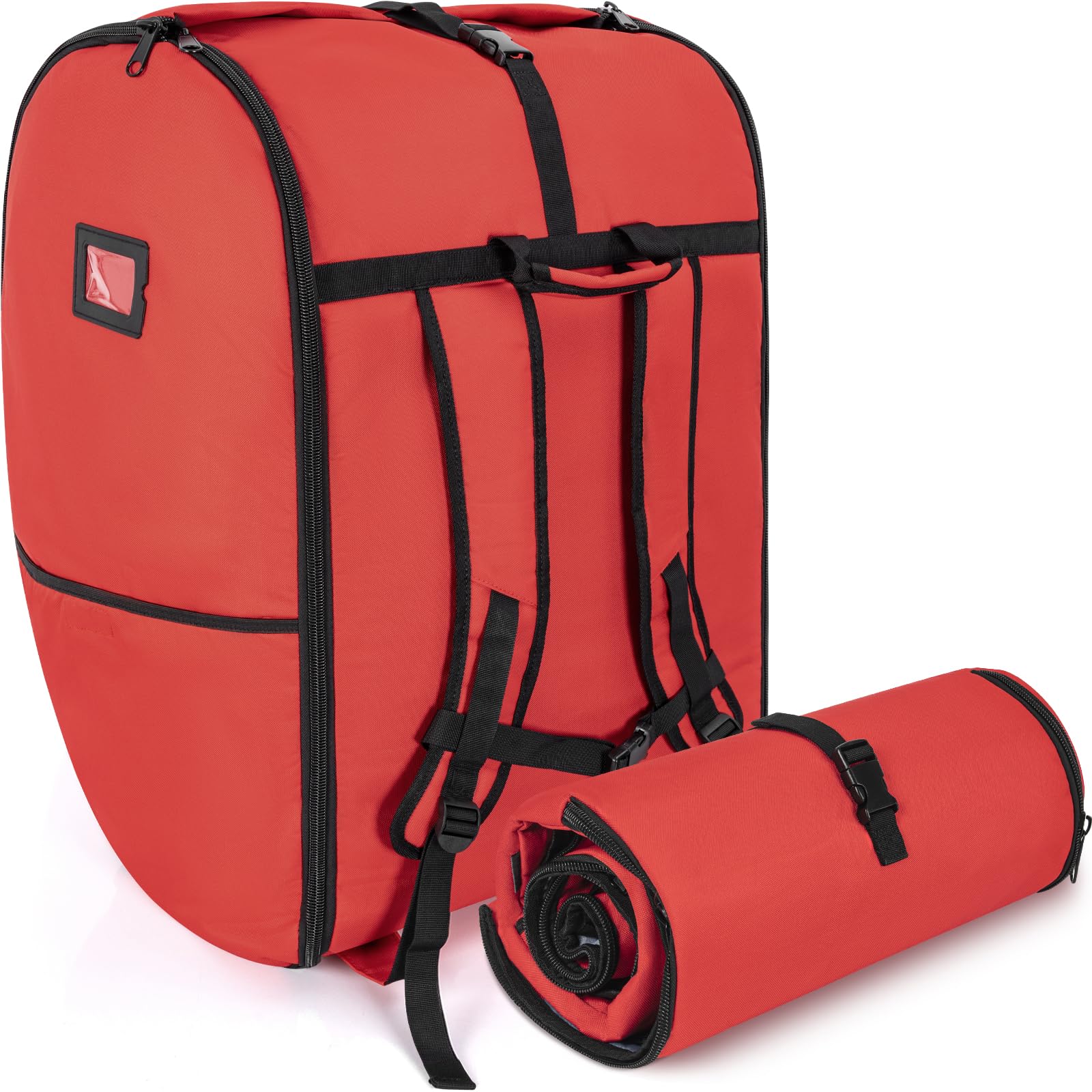 WELIDAY padded car seat travel bag side pockets—stow travel essentials for quick access.