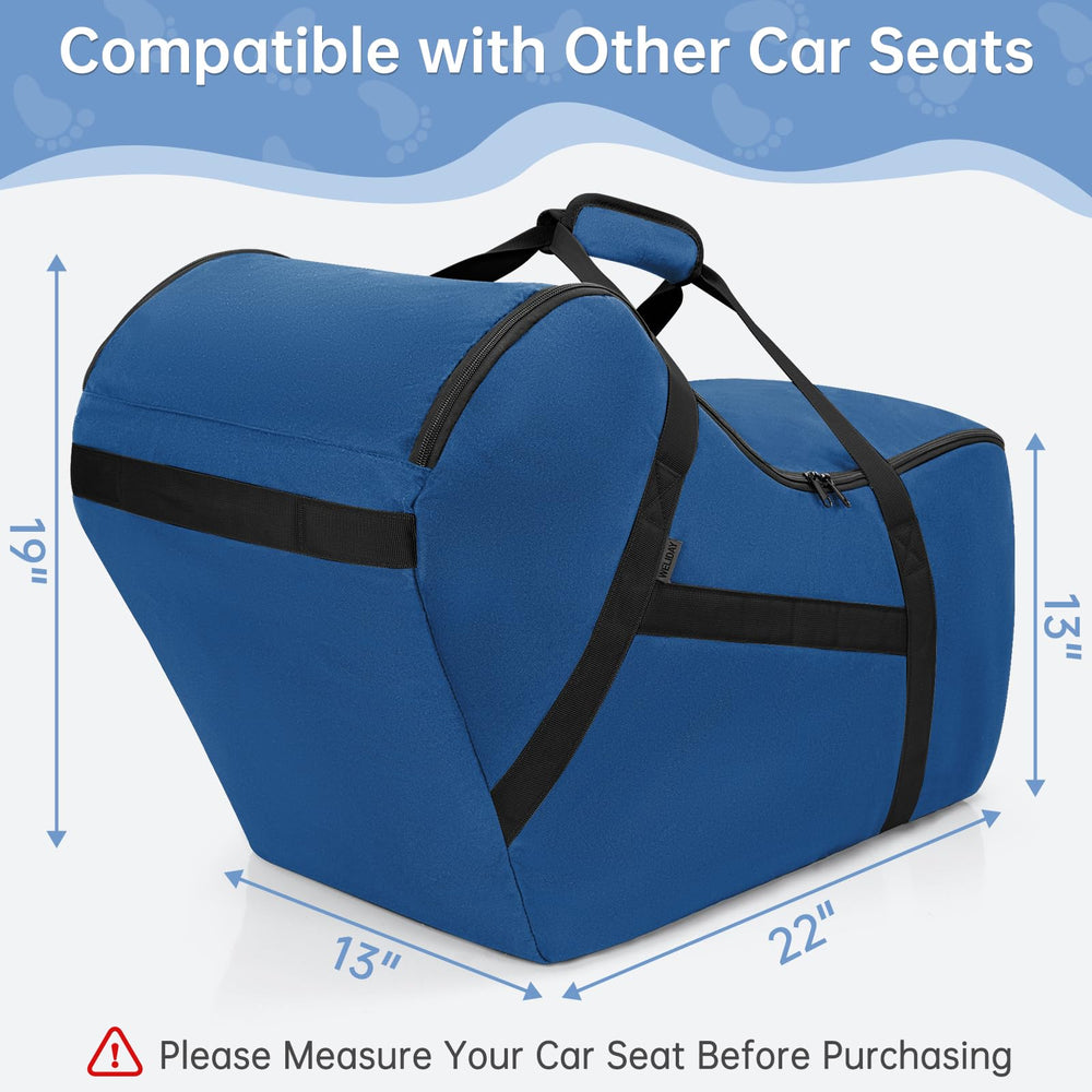 WELIDAY padded handles travel bag for comfortable grip during airport transfers