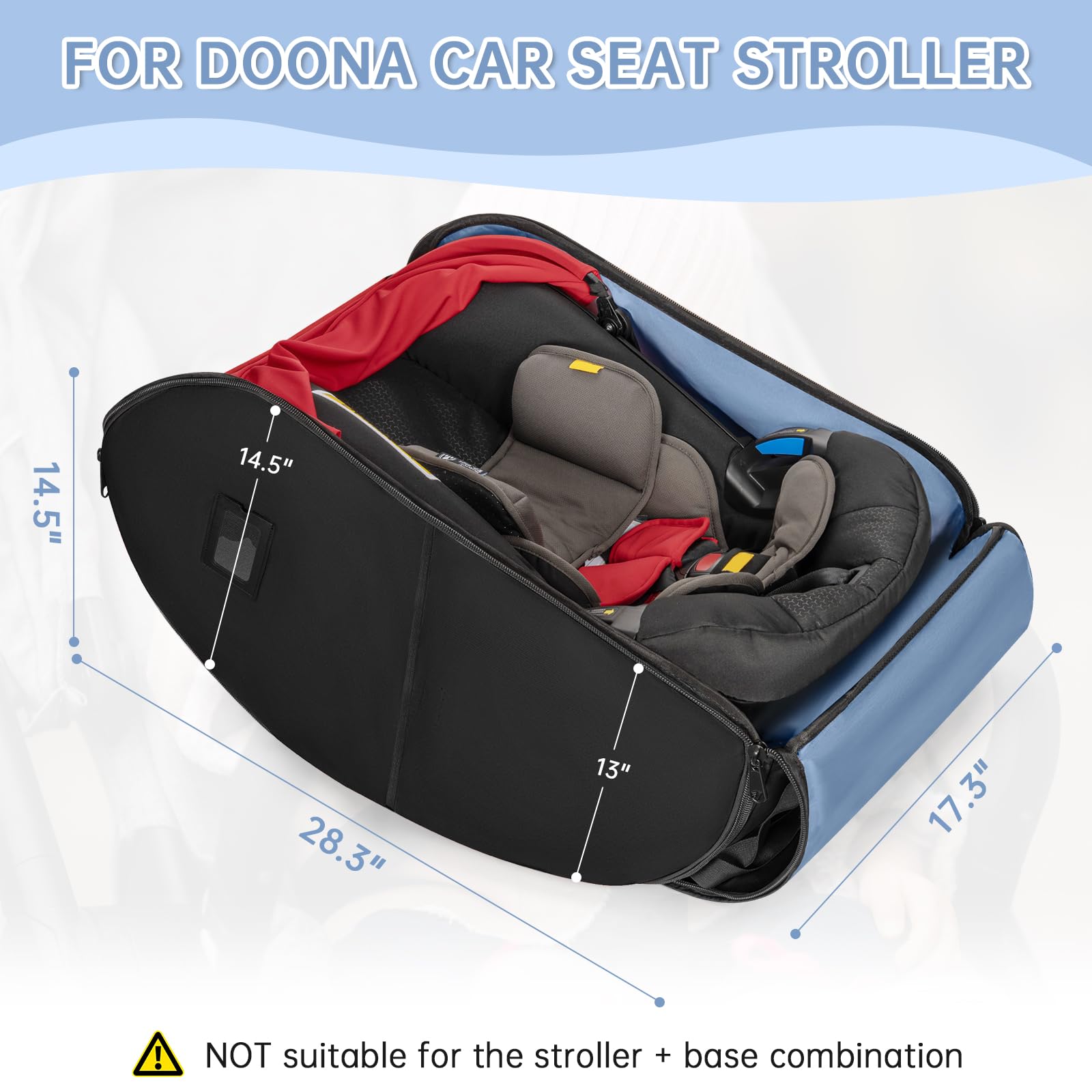 WELIDAY side pockets provide quick access to baby wipes, phone, and travel cards.