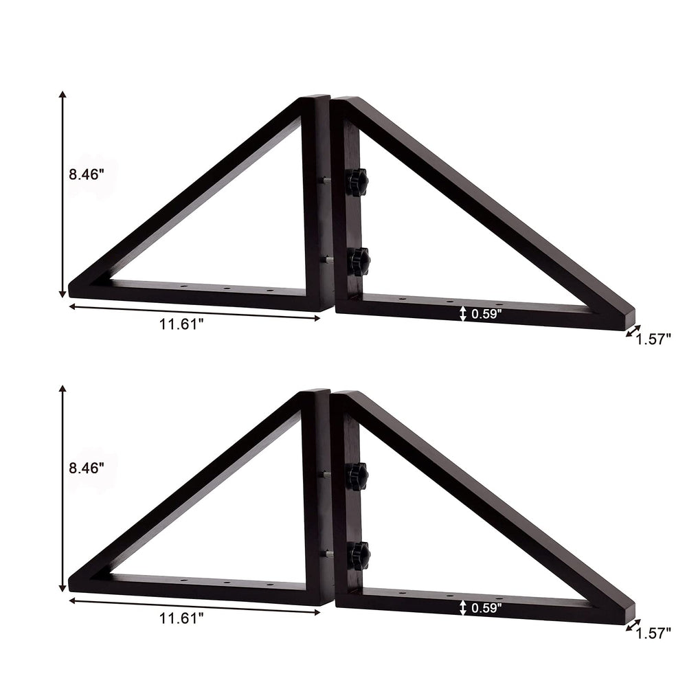 WELLAND triangle-foot-dimensions show 11.61 by 8.46 by 1.57 inches