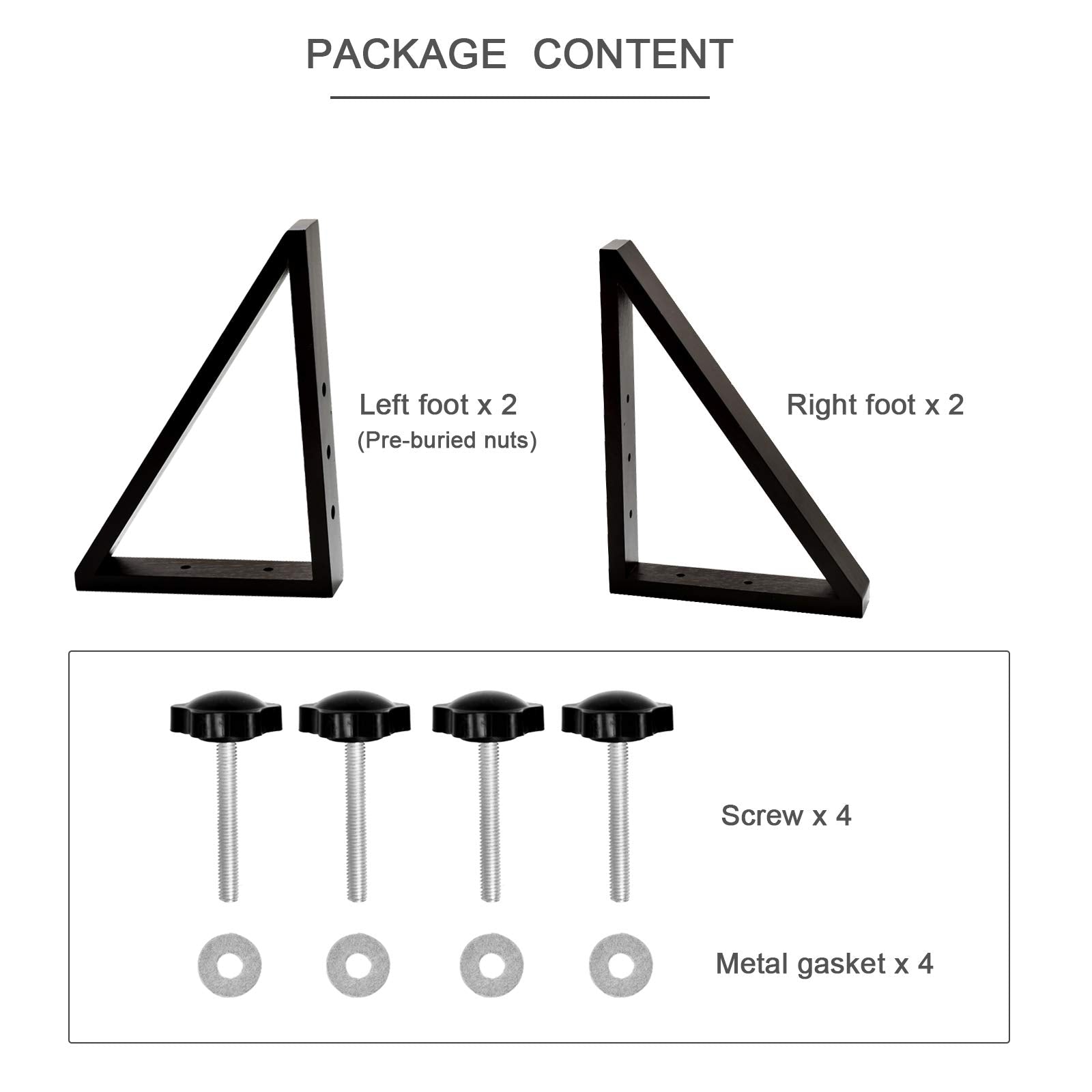 WELLAND preburied-nut enables quick left-foot installation