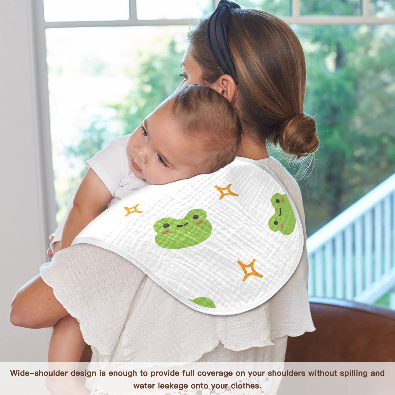 WELLDAY burp cloths versatile uses as drool wipes and feeding covers