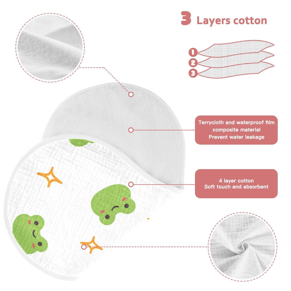 WELLDAY burp cloths top-stitching craftsmanship for durable everyday use