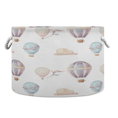 WELLDAY cotton rope basket front view highlights durable stitching for long-lasting storage.