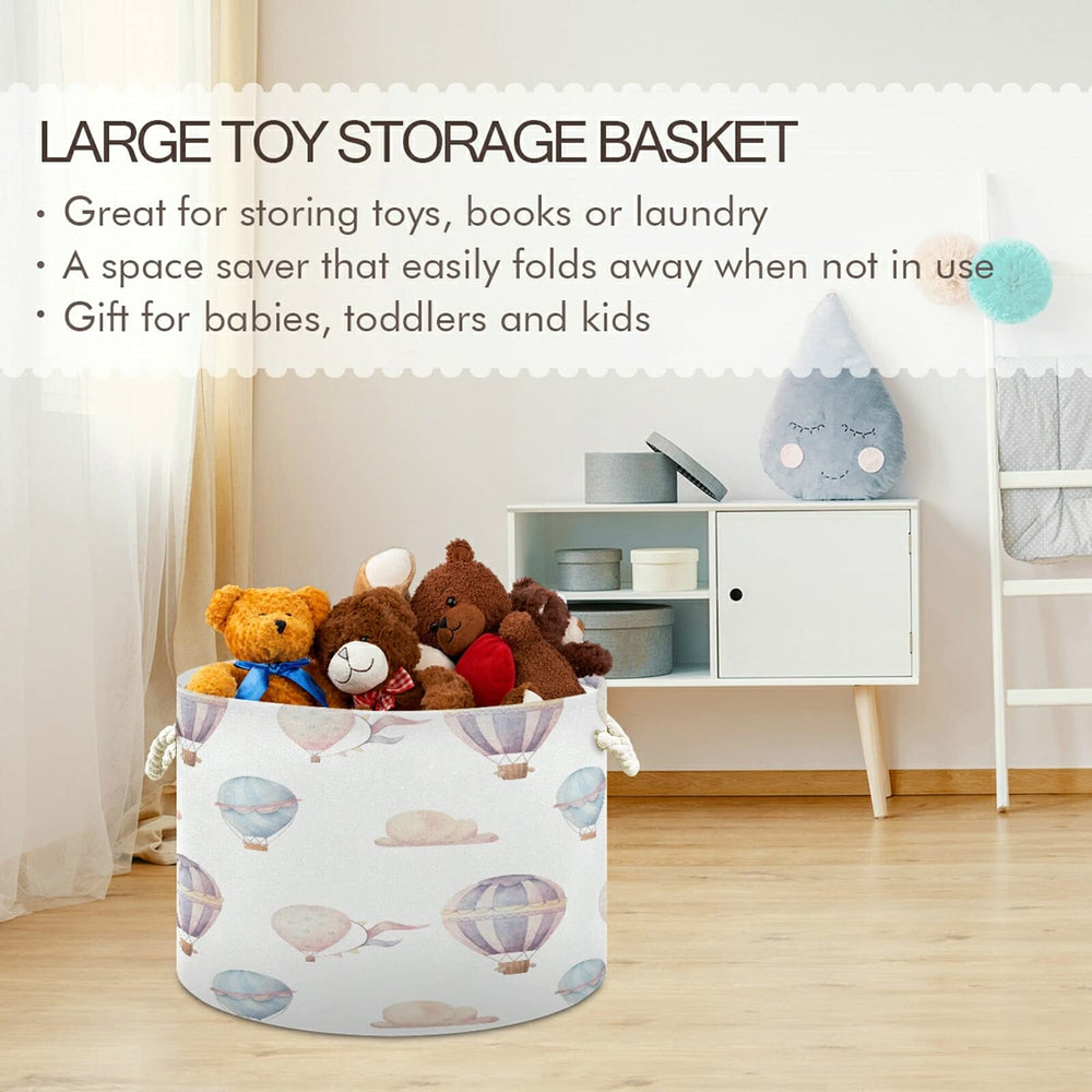 WELLDAY basket with sturdy handle supports portable organization around the home.