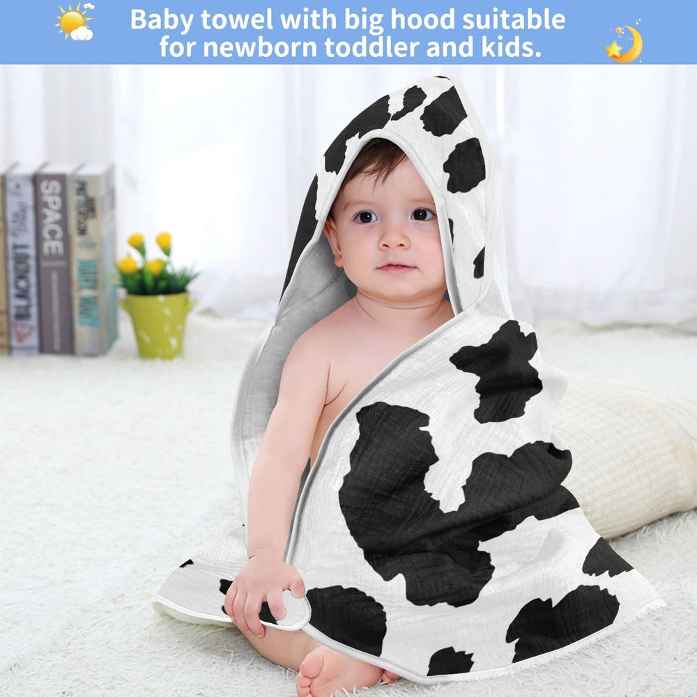 Wellday Cow Patter after-bath use showcases cozy wrap option