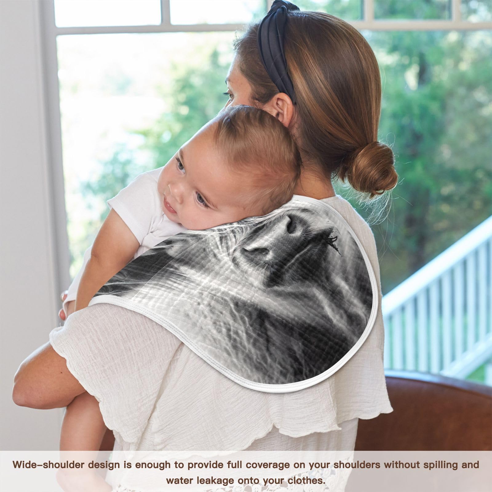 WELLDAY burp cloths are machine-washable for busy parents