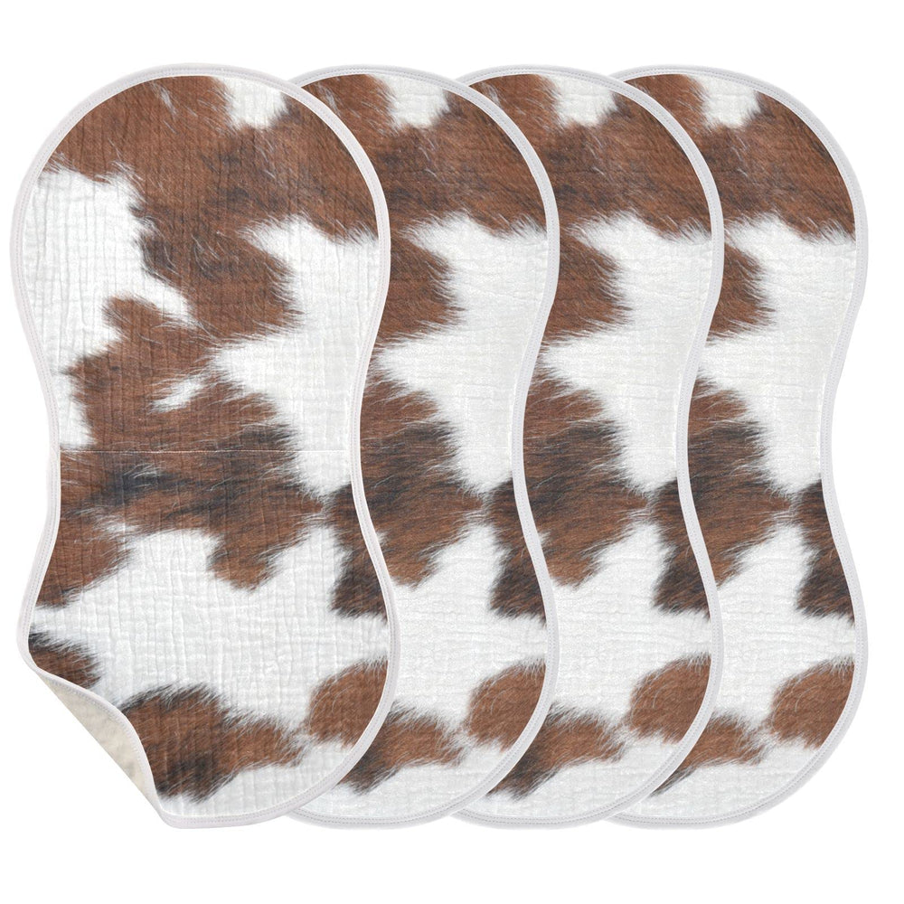 Wellday muslin burp cloths folded display, easy reach during feeds.