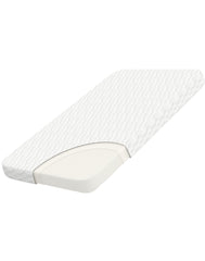 Wellzee rectangle bassinet mattress 35x20 with breathable cover for safe baby sleep.