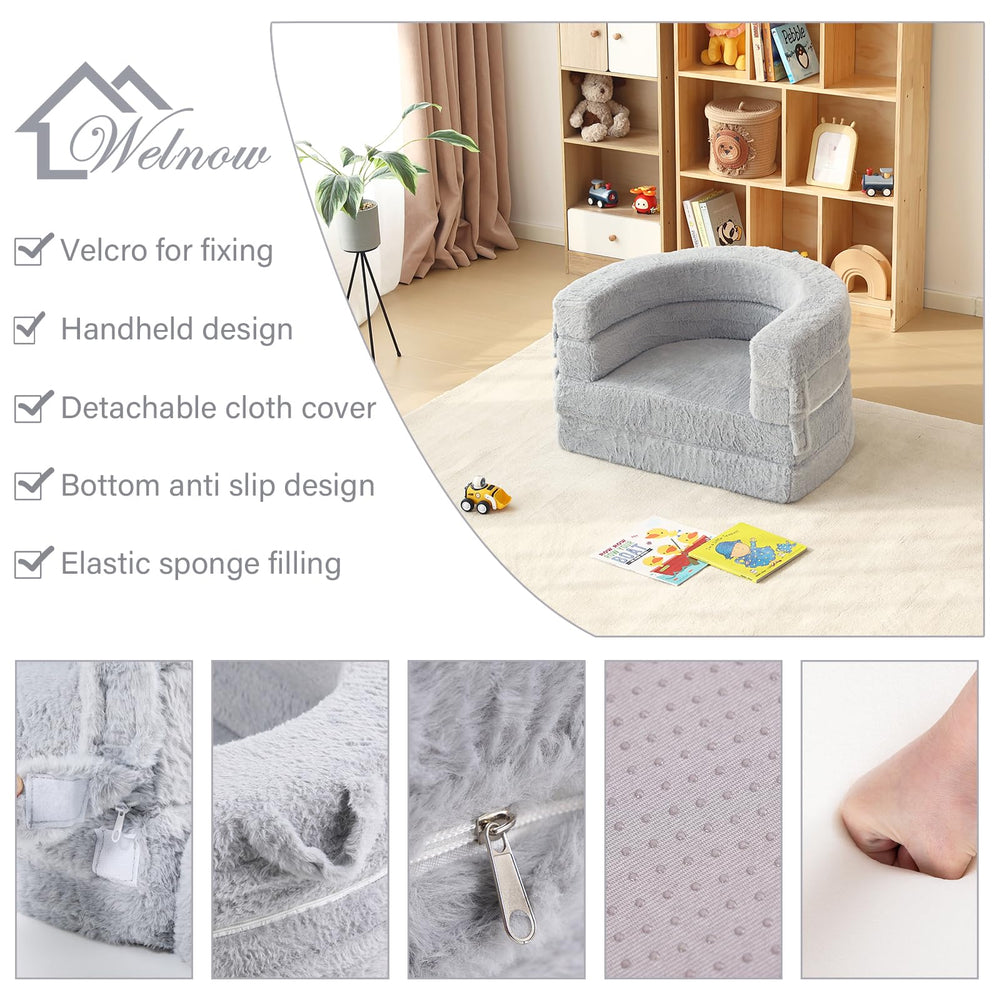 Welnow toddler bed with handles portable design for on-the-go comfort