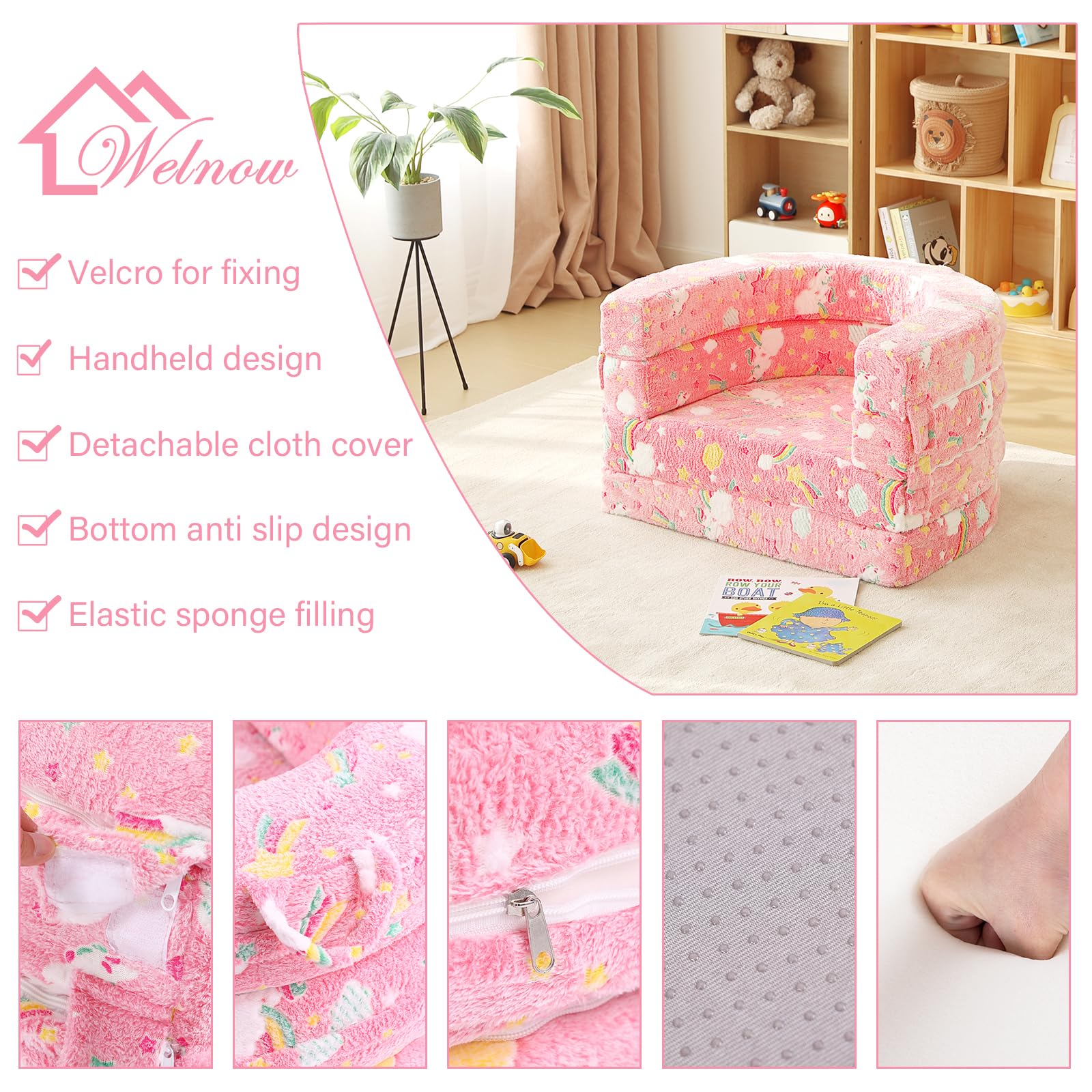 Welnow travel toddler bed 3in1 floor bed ready for flexible sleep at home