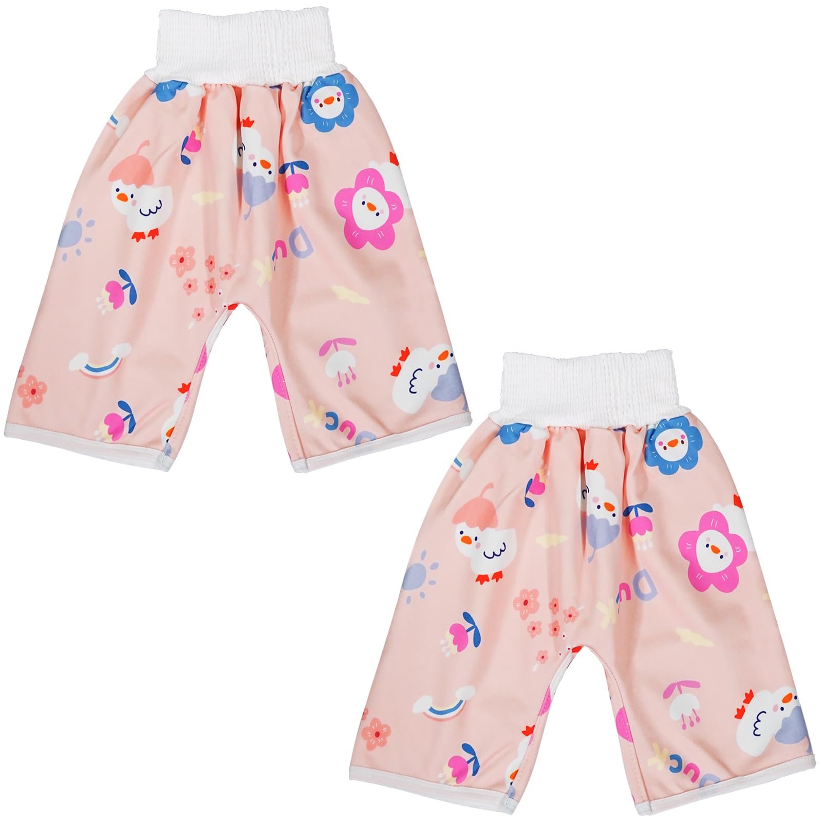 WELOMELO waterproof diaper pants with duck-L design for dry day and night wear.
