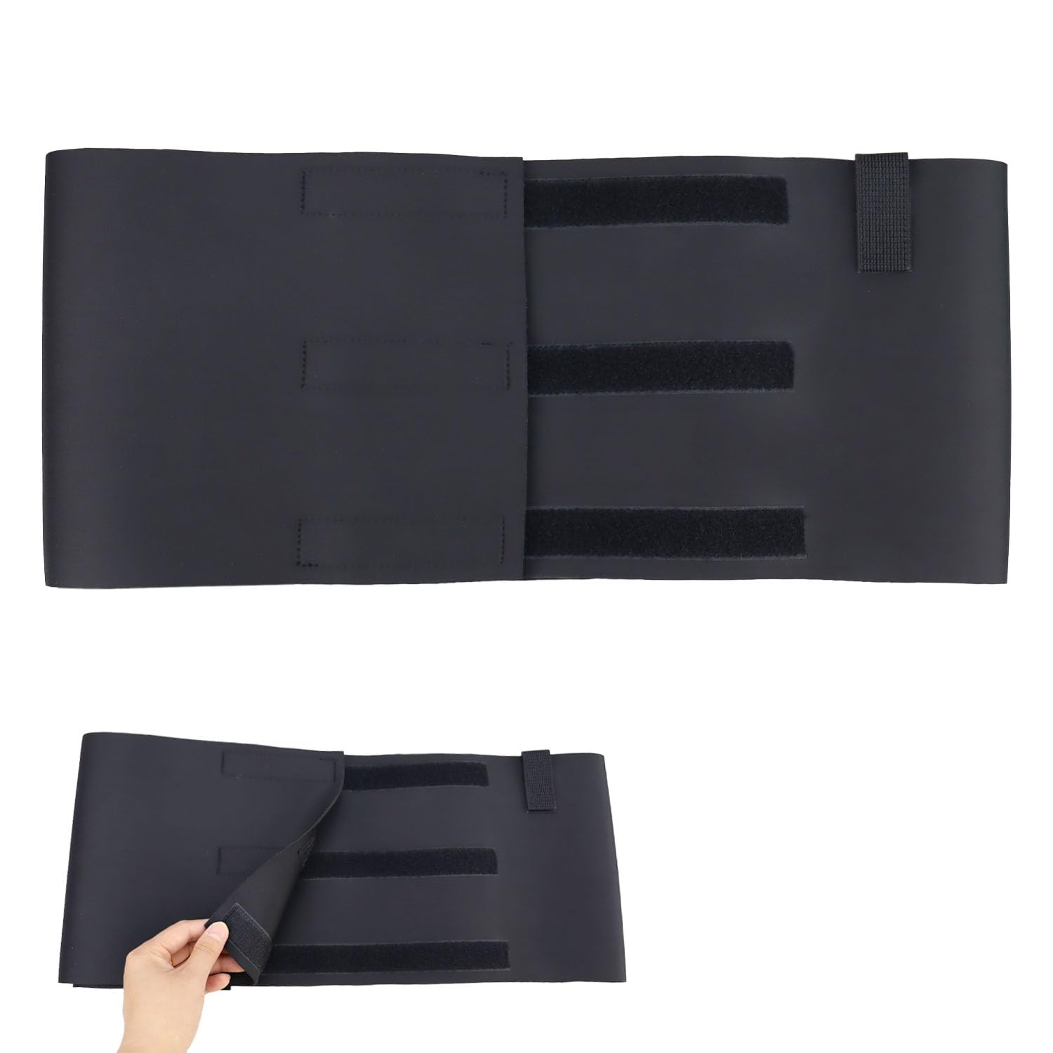 Welsoon HeartMate sleeping belt on bed scene supports secure receiver and wires overnight.