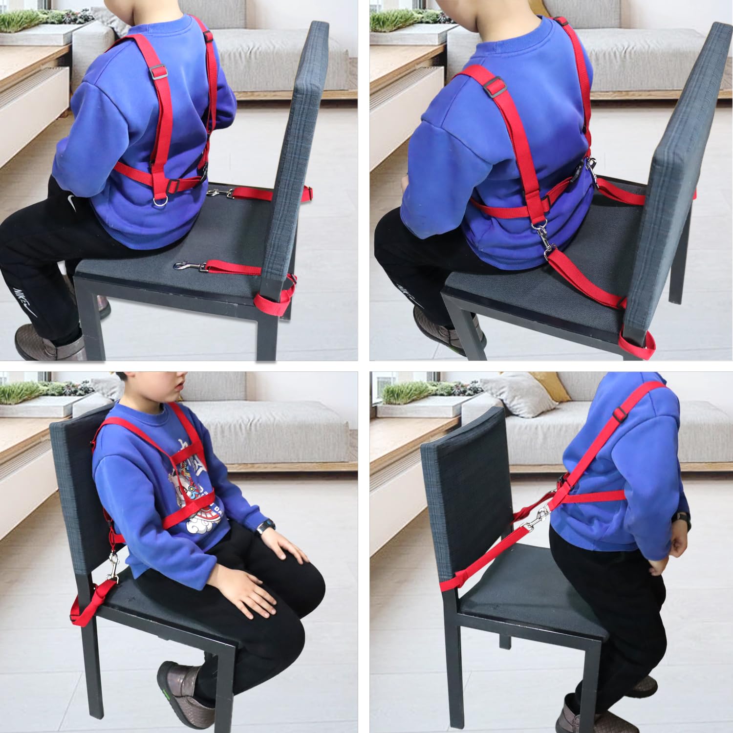 welsoon-teens-safety-chair-strap-in-use captures peaceful mealtimes with improved seating stability