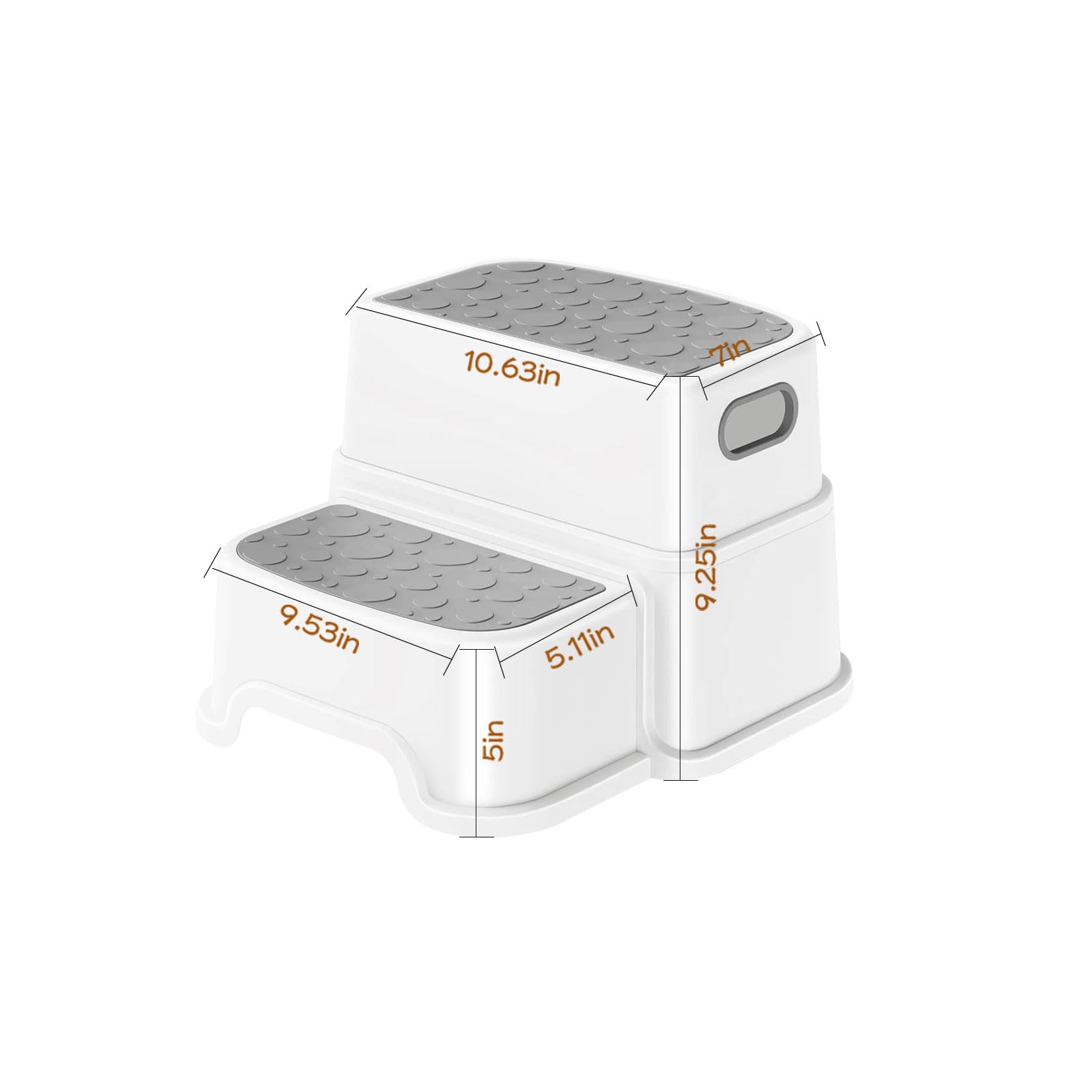 WELSPO quick-clean stool cleans with a damp cloth.