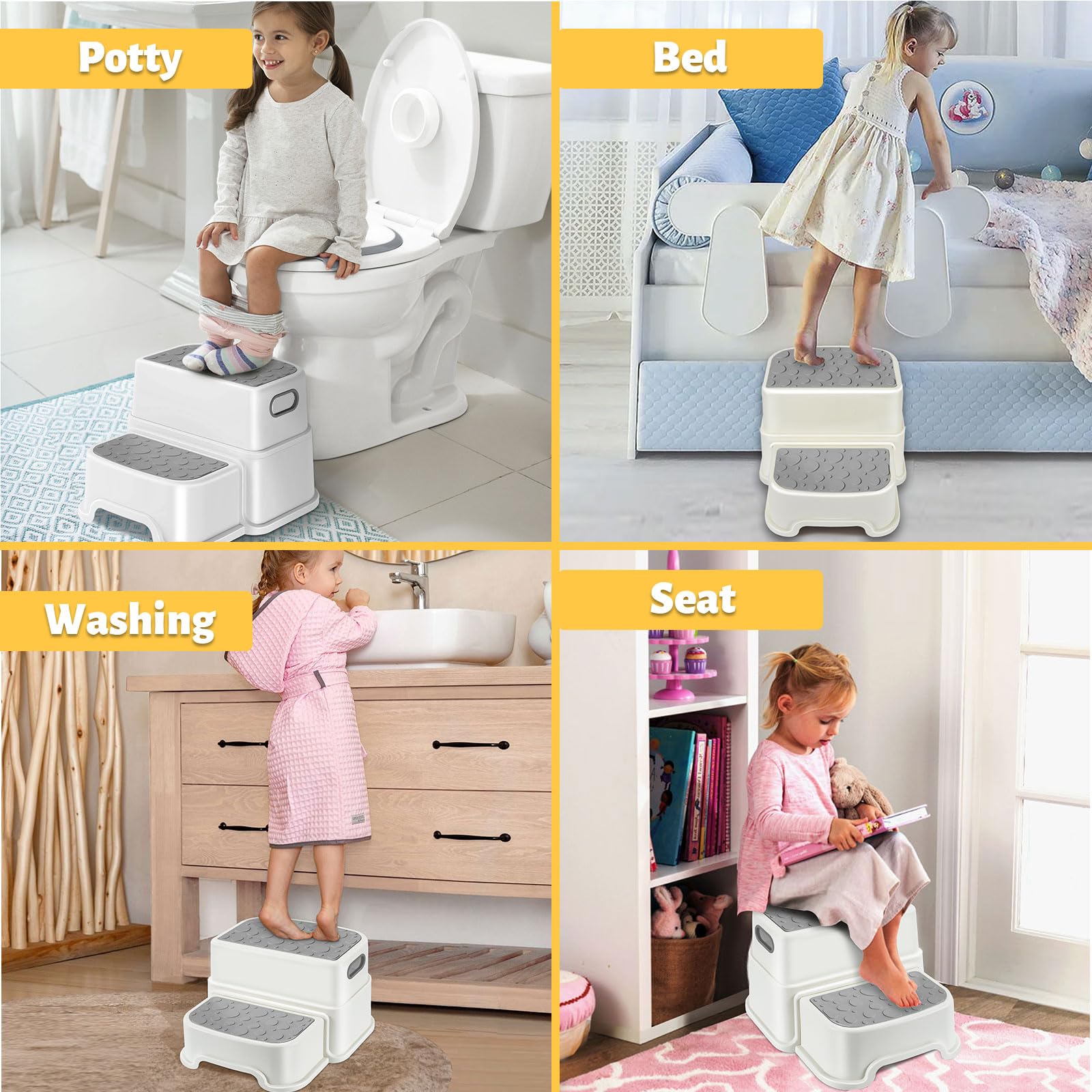 WELSPO easy-assembly stool can be set up in minutes.