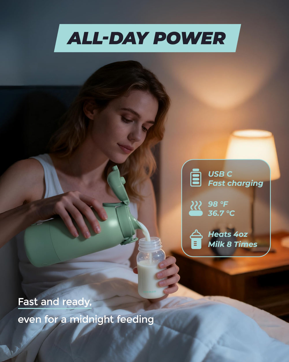 WEMOH auto safety shut-off protects against over-current and overheating