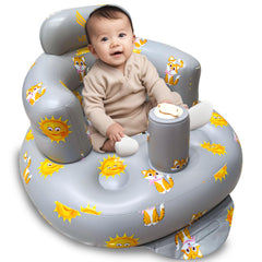 WEMORA inflatable baby seat with built-in pump for fast setup and travel