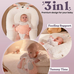 WENDIWAY pillow includes 12 wooden milestone circles for monthly memories.