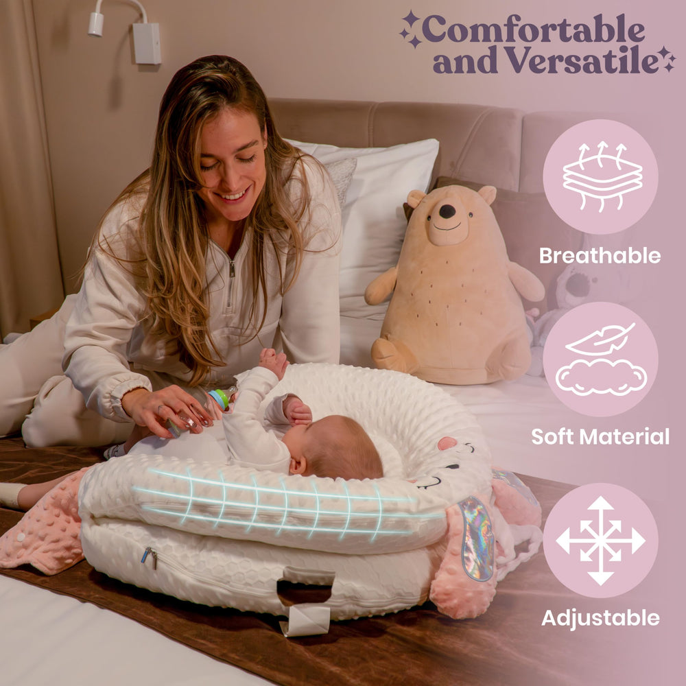 WENDIWAY infant pillow supports tummy time, fostering early motor exploration.